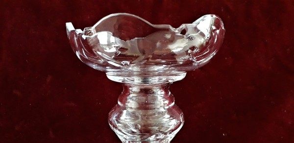 Large glass chandelier candle Cup