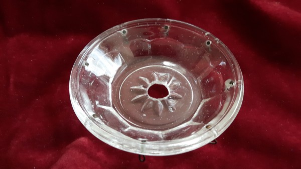 vintage chandelier glass drip tray