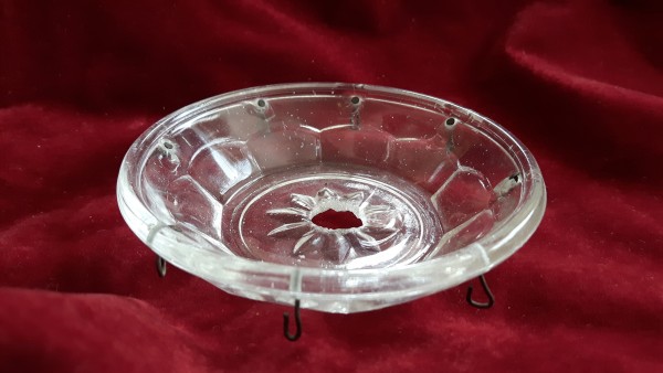 vintage chandelier glass drip tray