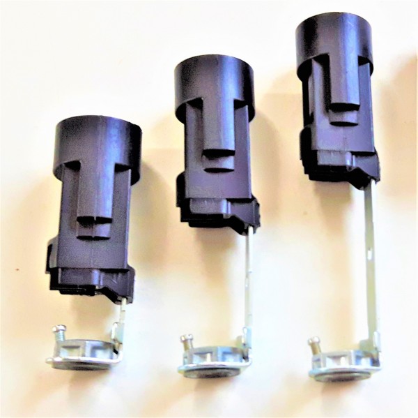 3 X E14 LAMP HOLDERS WITH METAL STEM LEG IN 65mm 85mm OR 100mm HEIGHT