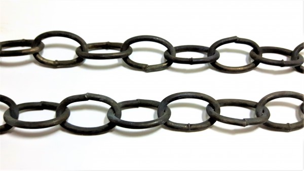Chandelier Chain Welded Link 1 Inch in dark antique 50kg Max 