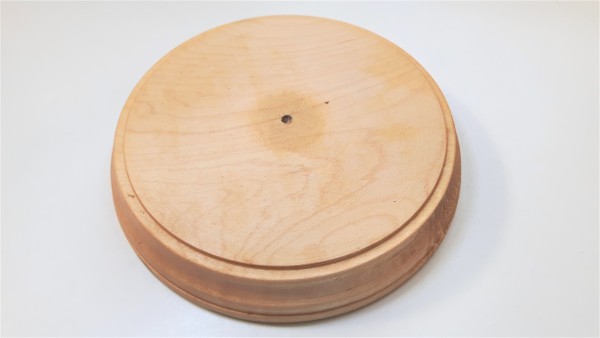 Small round Ash hardwood pattress  Width 150mm