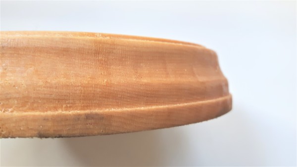 Small round Ash hardwood pattress  Width 150mm
