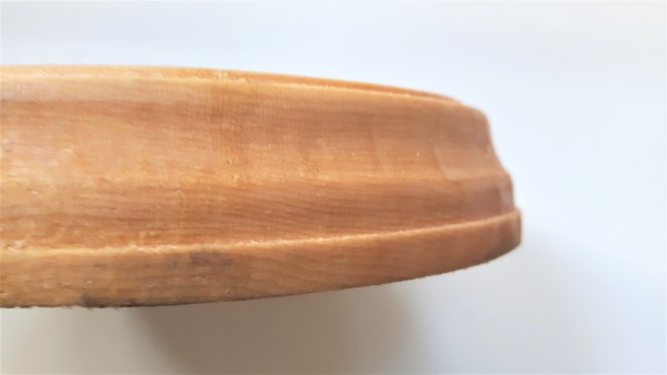 Small round Ash hardwood pattress  Width 150mm