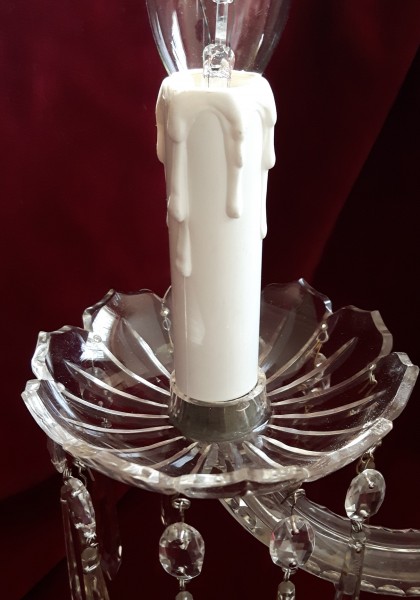 WHITE PLASTIC DRIP EFFECT CANDLE TUBES 100MM x 23.5mm
