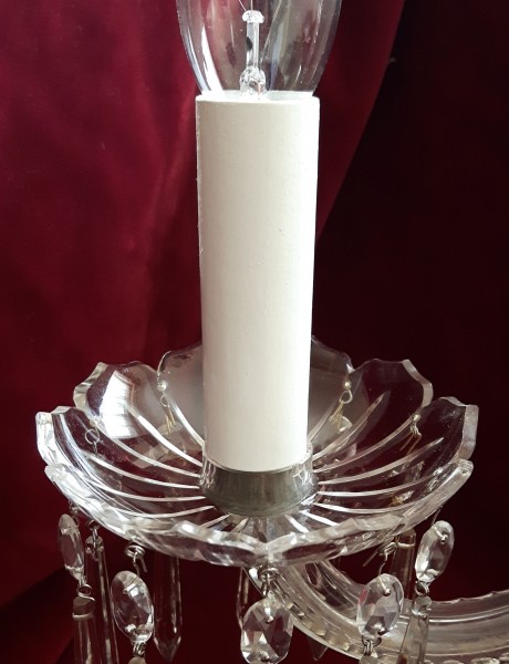 Candle Tube Card White Gloss 100mm x 24mm
