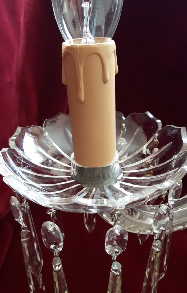 Candle Tube 65mm  x 24mm Drip Plastic Warm Caramel