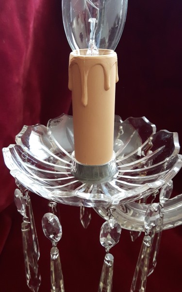 drip plastic candle tubes in brown 70mm height x 27mm internal diameter