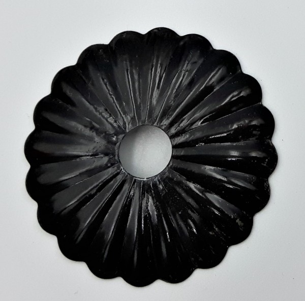 Black Decorative Rosette flower cap cover 45mm Diameter with 10mm Hole 