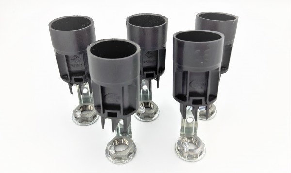 LAMP HOLDER WITH STEM - SES E14 - TOTAL HEIGHT 65MM PACK OF 5