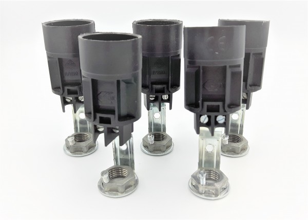 LAMP HOLDER WITH STEM - SES E14 - TOTAL HEIGHT 65MM PACK OF 5