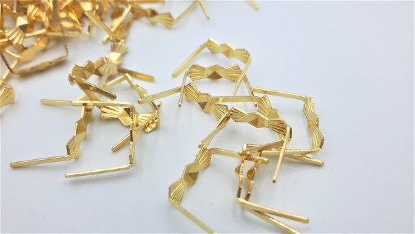 chandelier brass bow clips clasps 11mm