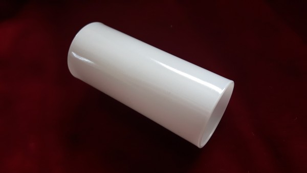Glass Candle Tube Sleeve Cover In White 65mm X 24mm