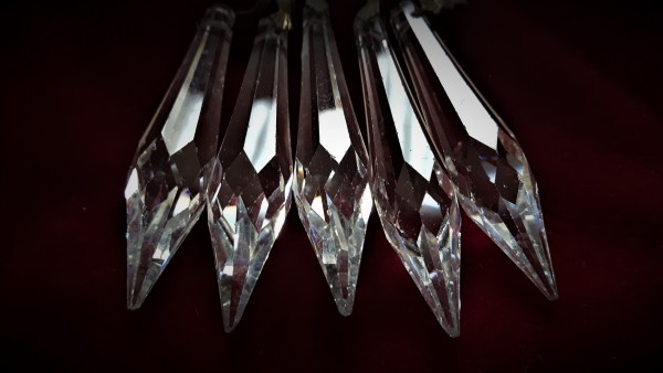 Vintage chandelier Icicle Drops