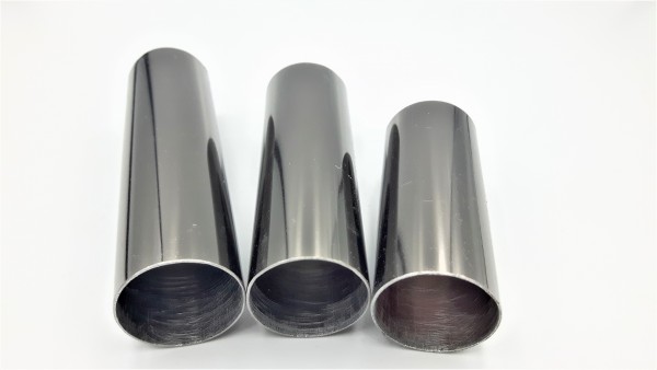 METAL CANDLE TUBES IN BLACK NICKEL 65MM 85MM 100MM 