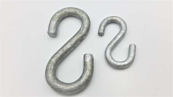 STRONG GALVANIZED OPEN S HOOK 