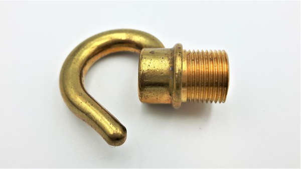 chandelier hook open hook brass with half inch male thread