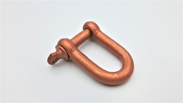hand painted - gilded and varnished COPPER SHACKLE