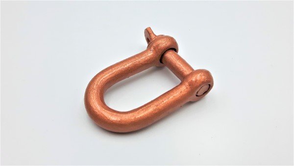 hand painted - gilded and varnished COPPER SHACKLE