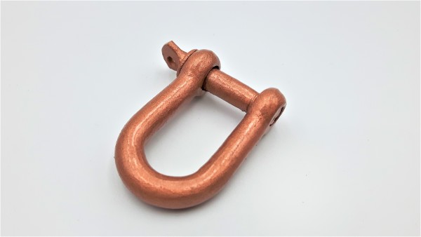 hand painted - gilded and varnished COPPER SHACKLE