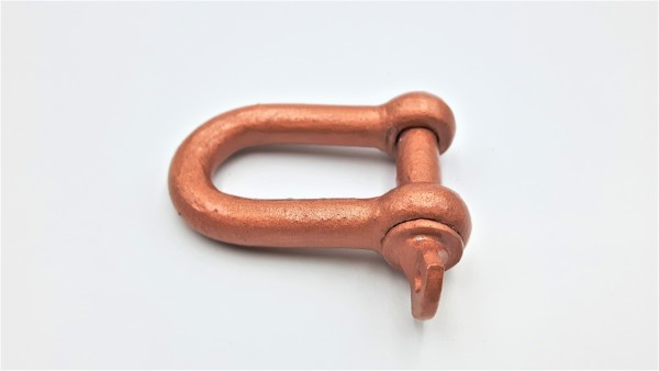 hand painted - gilded and varnished COPPER SHACKLE