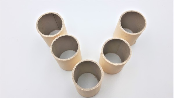 candle tubes sleeves covers MAGNOLIA card 50mm x 26mm