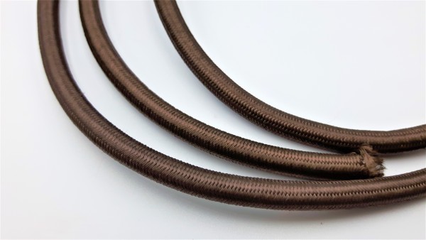 3 core round braided brown period wire Silk Flex Electrical Cable 0.5mm