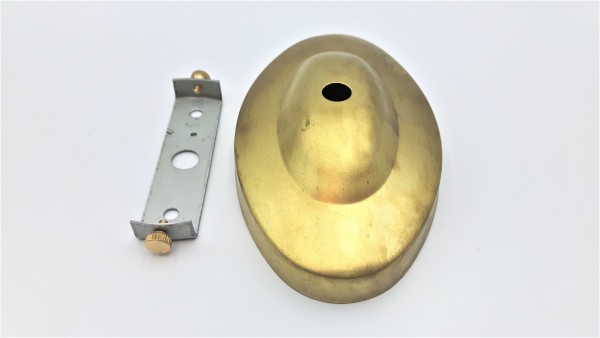 Oval Ceiling Rose Brass 