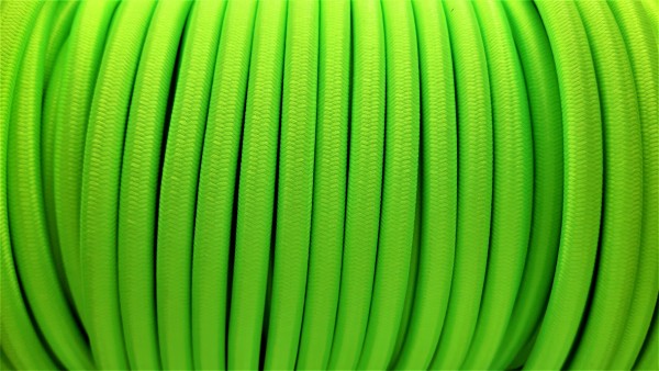 ROUND OVERBRAID 3 CORE FLEX ELECTRIC LIGHTING CABLE CORD WIRE LIME GREEN 0.50 MM