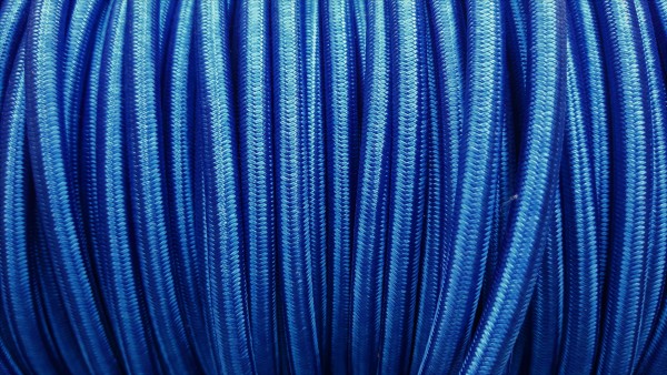 ROUND BRAIDED 3 CORE PERIOD SILK FLEX ROYAL BLUE 0.50MM ELECTRIC CABLE WIRE