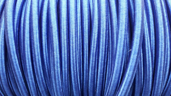 Round Braided 3 Core Period Silk Flex Royal Blue 0.50mm Electric Cable Wire