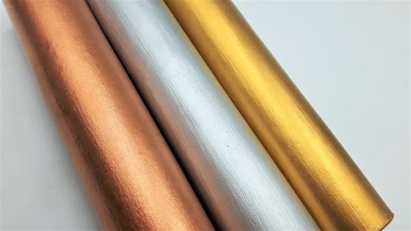 Candle Tubes plain tube Card in copper silver or gold 150mm x 26mm   