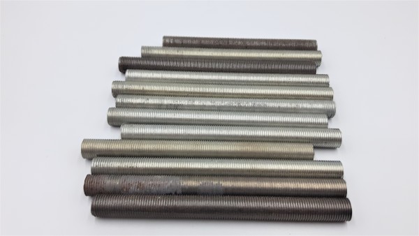 Threaded M10 hollow rod in various lengths packs of 10