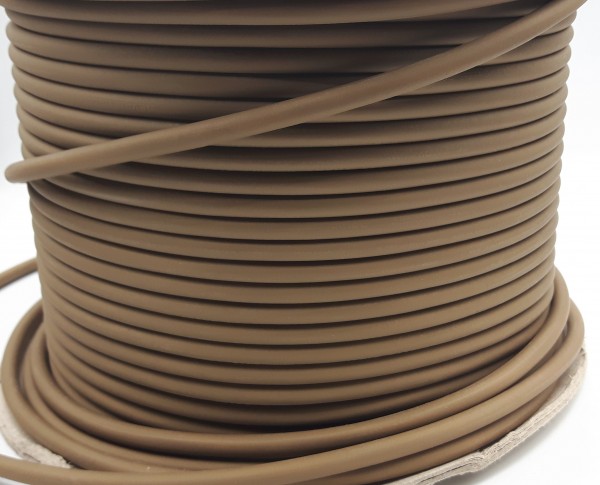 PVC 3 Core Flex Electrical Cable 0.75mm dark bronze brown matt finish