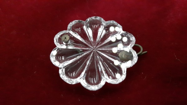 Marie Theresa Glass Rosettes SOLD IN SINGLES 2 Pin Holes 