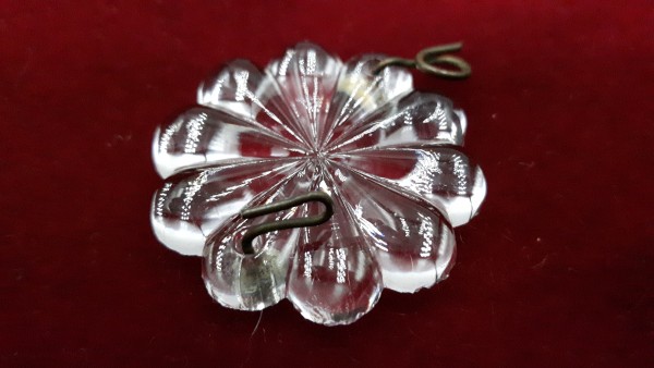 Marie Theresa Glass Rosettes SOLD IN SINGLES 2 Pin Holes 