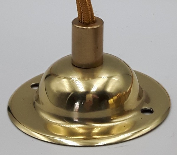 Brass Ceiling Rose With B22 Lamp Holder Set 