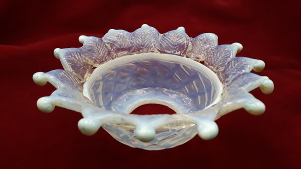 Antique Murano Chandelier blue glass pan dish 160mm 