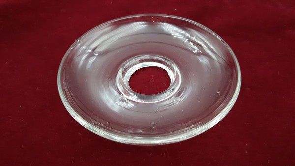 Antique Murano Chandelier clear glass wax pan dish 120mm