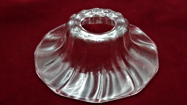 Large Vintage Murano Chandelier clear glass pan 135mm