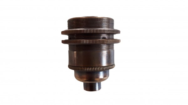 E27 3 part bulb holder lamp holder Antique Brass Effect 10mm thread 