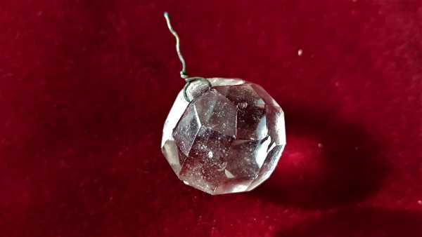 Small chandelier glass ball drop 18mm width