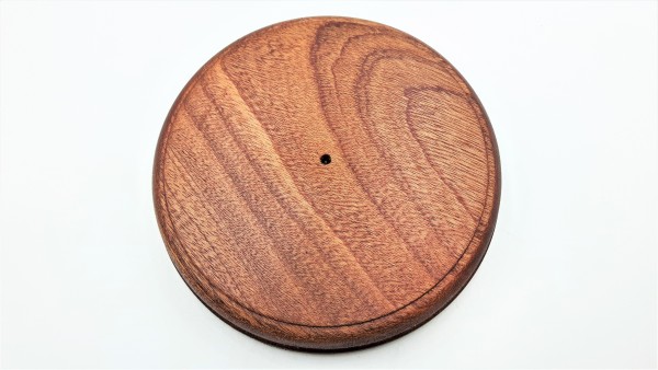 Small hardwood pattress manufactured from Sapele  African mahogany .