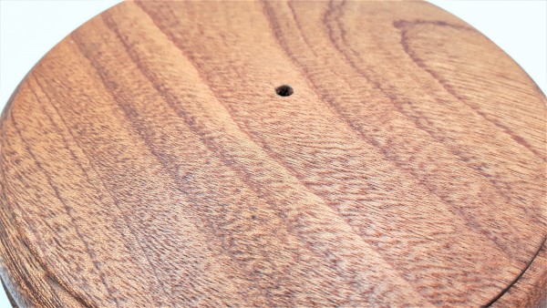 Small hardwood pattress manufactured from Sapele  African mahogany .