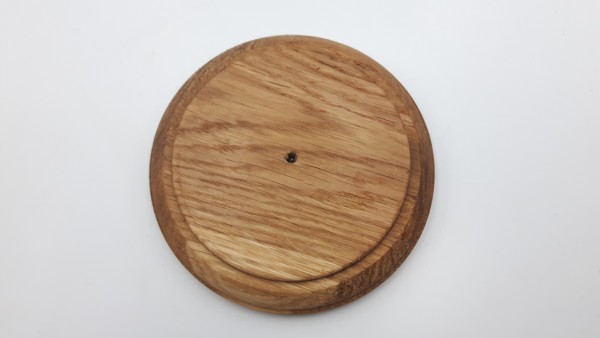 Round hardwood Oak ceiling pattress 125mm width