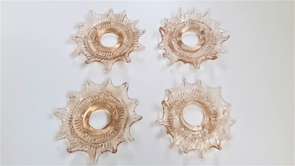 Venetian glass chandelier pans pack of 4