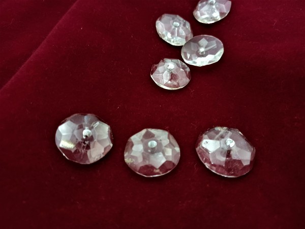 Victorian crystal chandelier Round Flat Back Beads