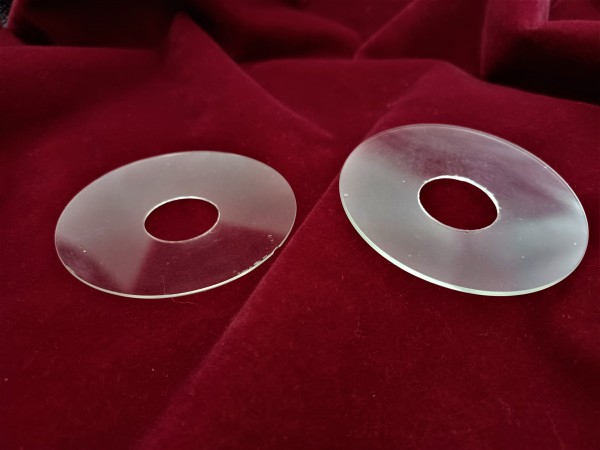 Plain vintage glass Bobeche