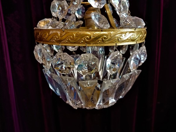 Crystal And Glass Chandelier