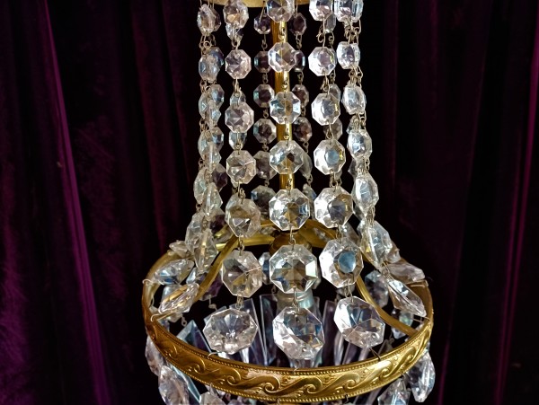 Crystal And Glass Chandelier